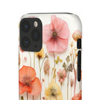 Pink Floral Pressed Flowers - Slim Case