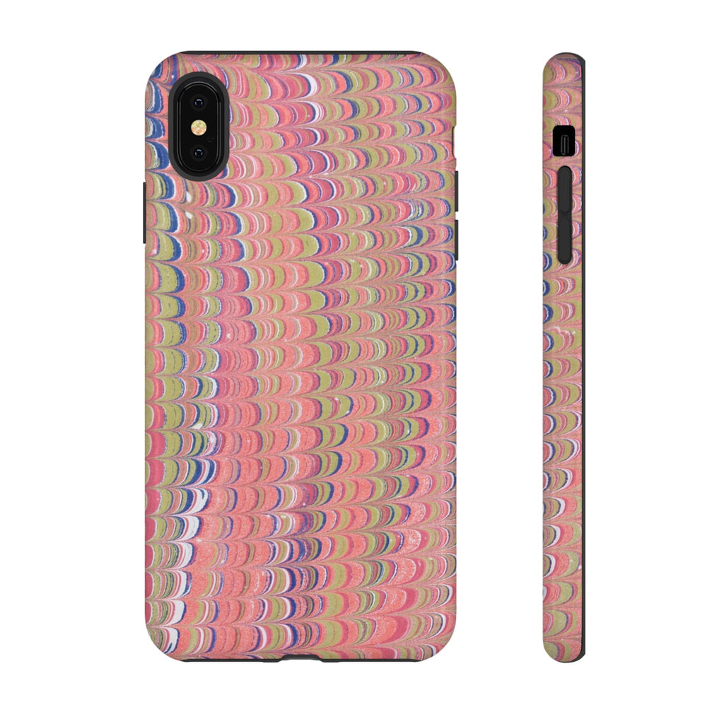 Pink Pastels Feather Marbled Vintage Design iPhone 16 + Samsung + Apple + Google - all models