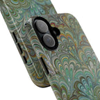 Green Peacock Marbled Phone Case — "Tough Cases" Ultra-Tough Protective Cover