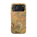 Golden Flow Florentine Marbled Design Dual Layer Phone Case