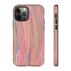Pink Pastels Feather Marbled Vintage Design iPhone 16 + Samsung + Apple + Google - all models