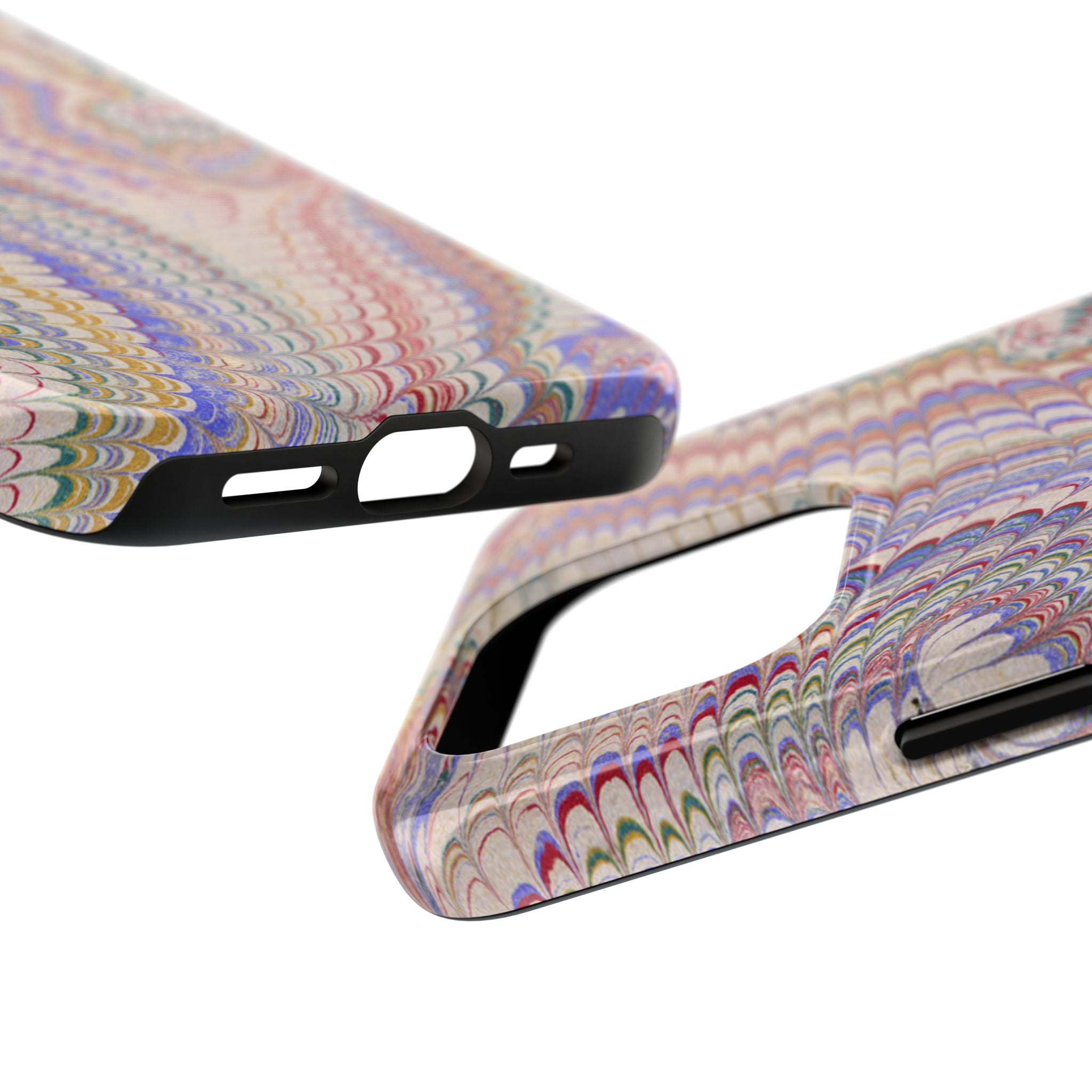 Marbled Pastel Pink Italian Vintage Design - iPhone & Samsung