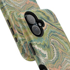 Green Pastel Italian Marble Design Magnetic MAG SAFE High Impact iPhone Cases