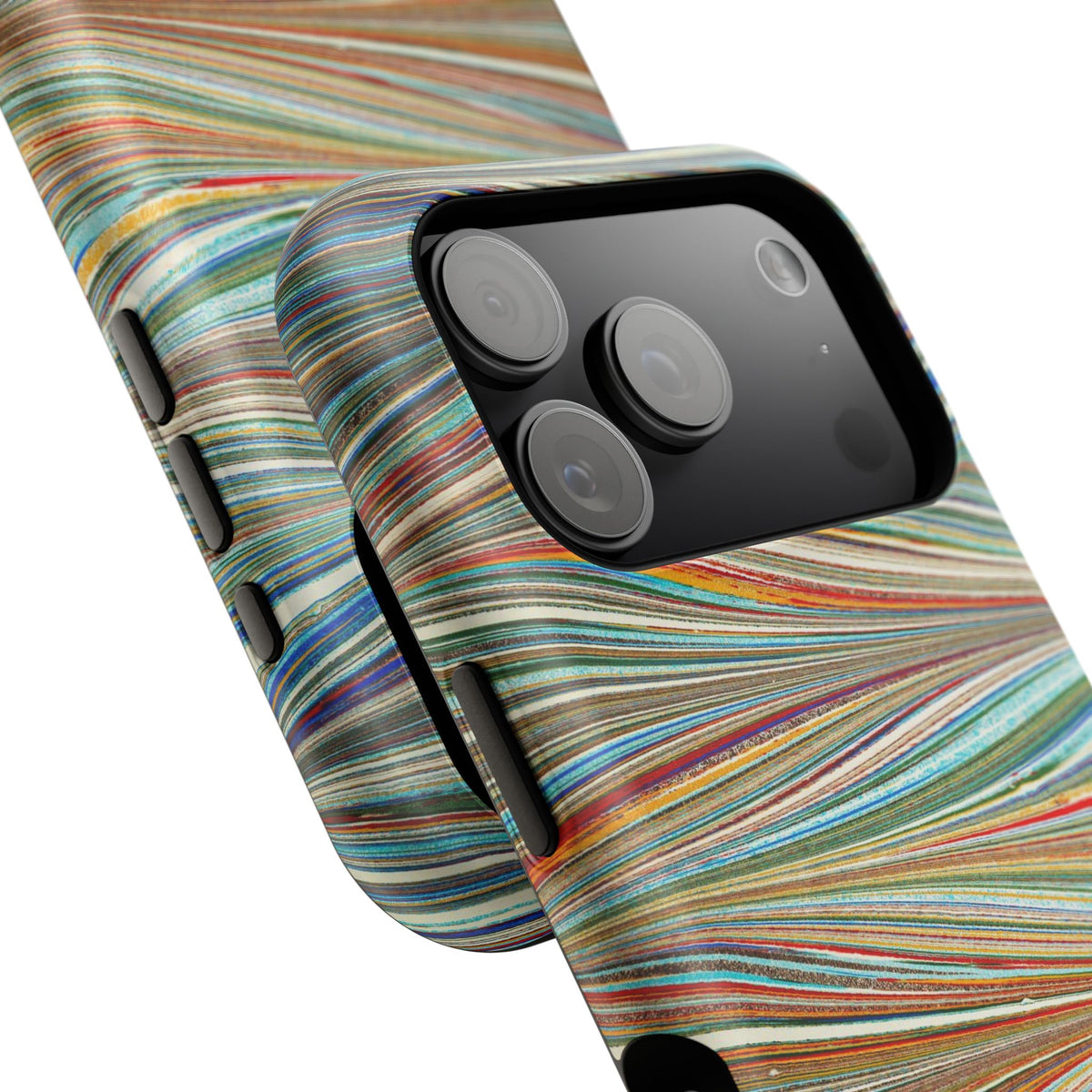Traditional Hand-Marbled Florentine Multi-Colored Dual Layer Phone Case