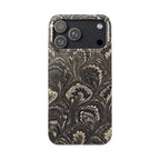 Black Italian Marble Design Slim iPhone 17 + all models Phone Cases