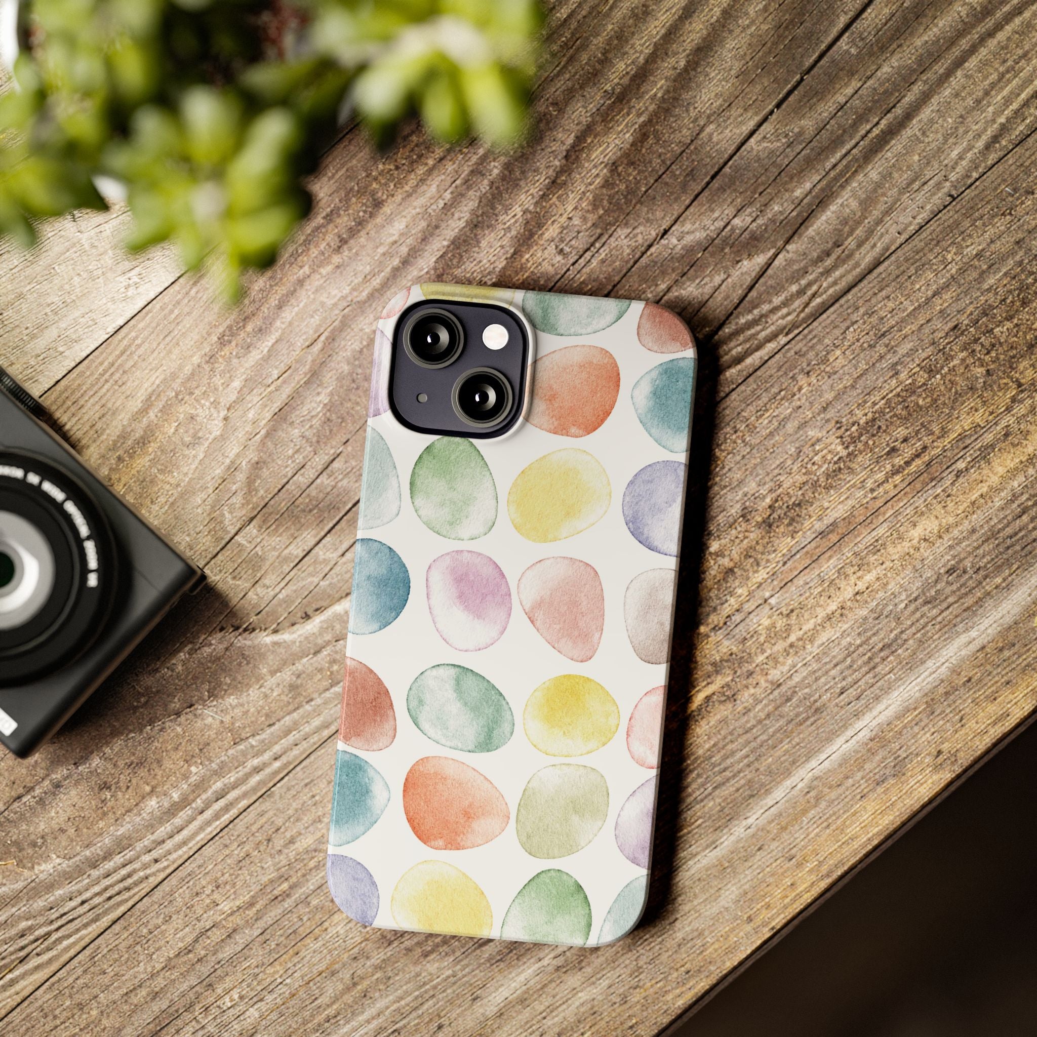 Colorful Watercolor Organic Circle Phone Cases