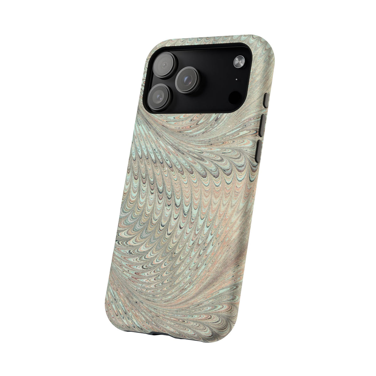 Mag Safe Italian Marble - Green Mint Dual Layer Phone Case