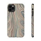 Italian Beige & Blue Marble Phone Case — Impact-Resistant Durable Case for Apple & Samsung