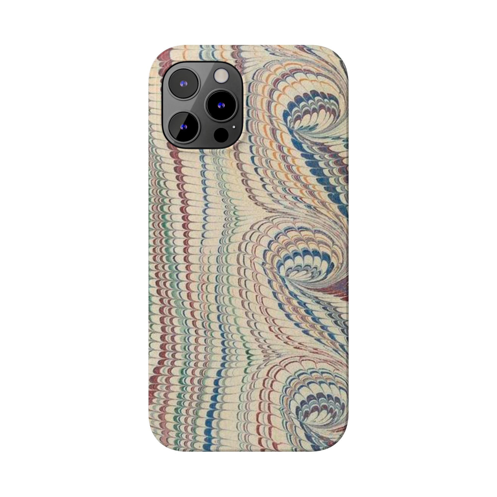 Beige and Neutrals Italian Vintage Marbled Paper Design on iPhone 17 + All Cases