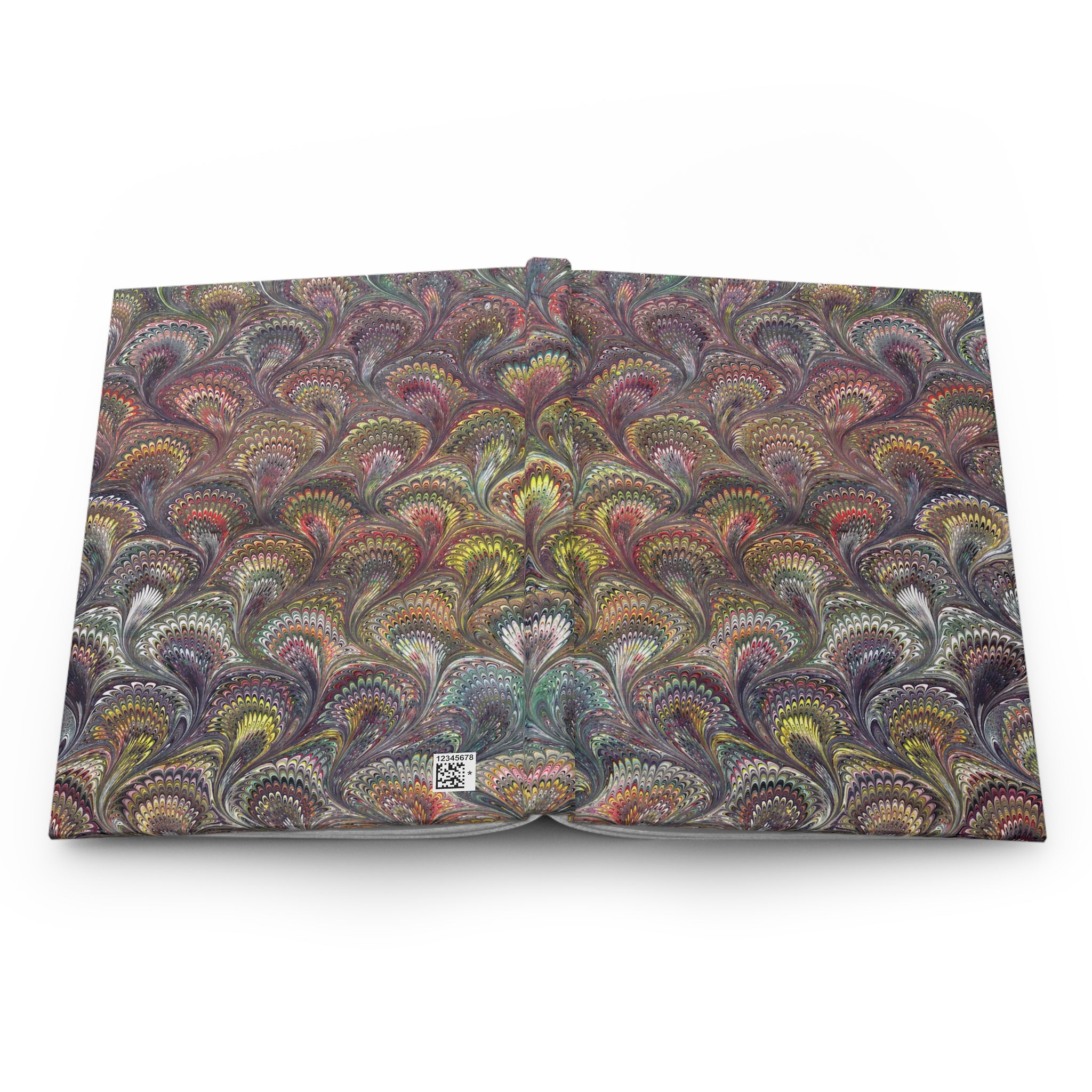 Feather Marble Journal