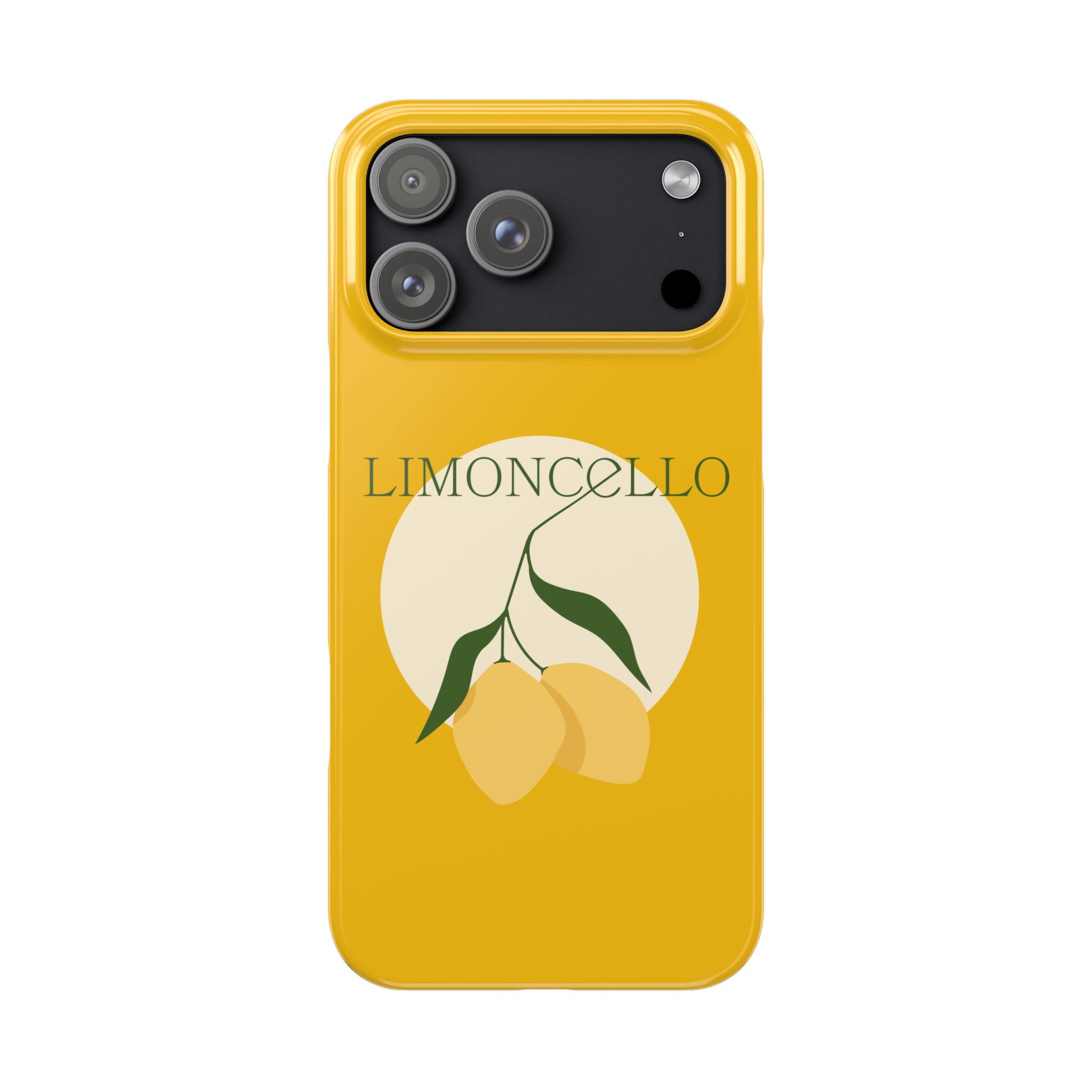 Italian Limoncello Yellow Phone Cases with Lemons IPHONE16 and all sizes