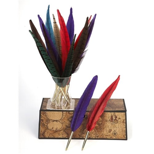 Pheasant Feather Ballpoint Pen - Refillable