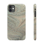 Mint + Green Italian Marbled Phone Case, Mag Safe