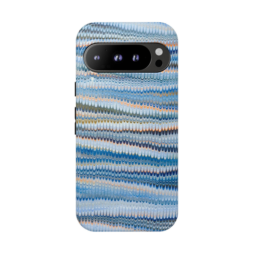 Blue Marbled Phone Cases iPhone + Samsung - all models, Vintage Marbled Design - Tough Cases