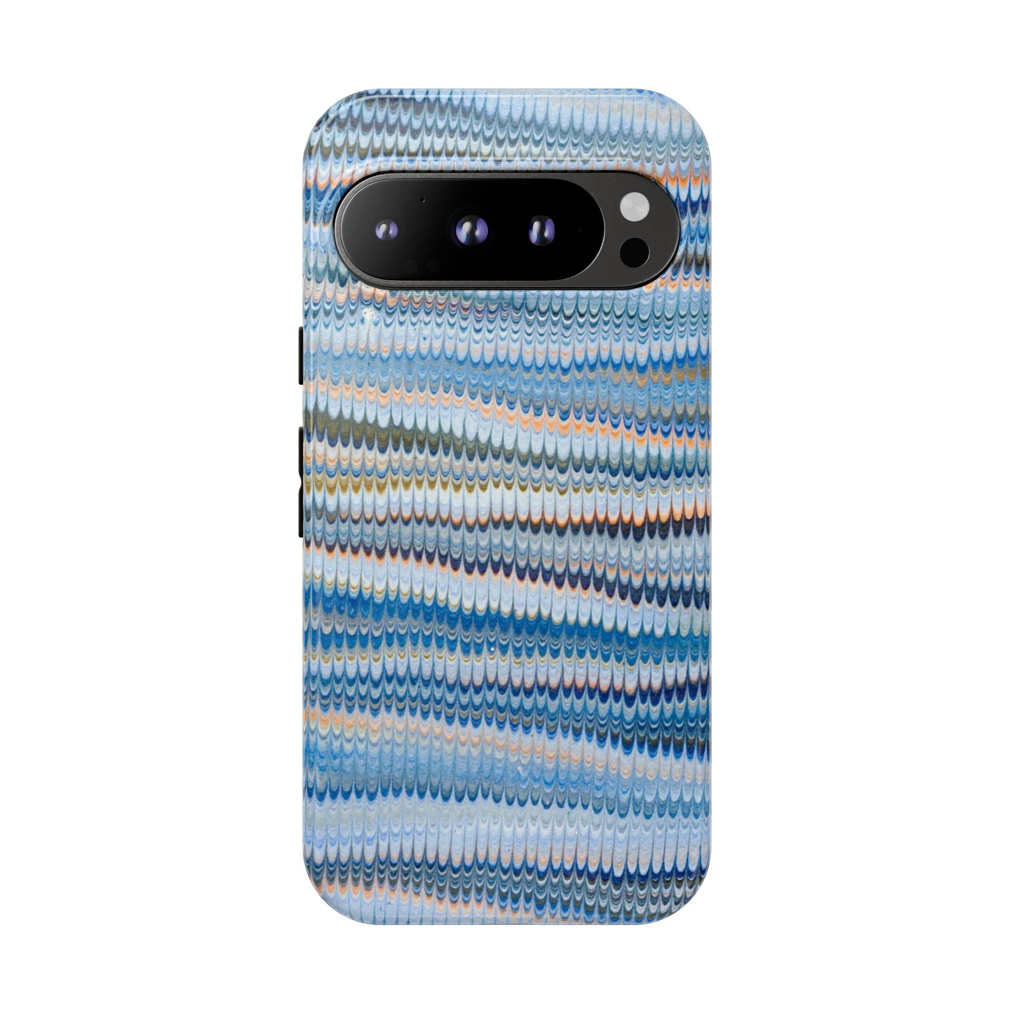 Blue Marbled Phone Cases iPhone + Samsung - all models, Vintage Marbled Design - Tough Cases