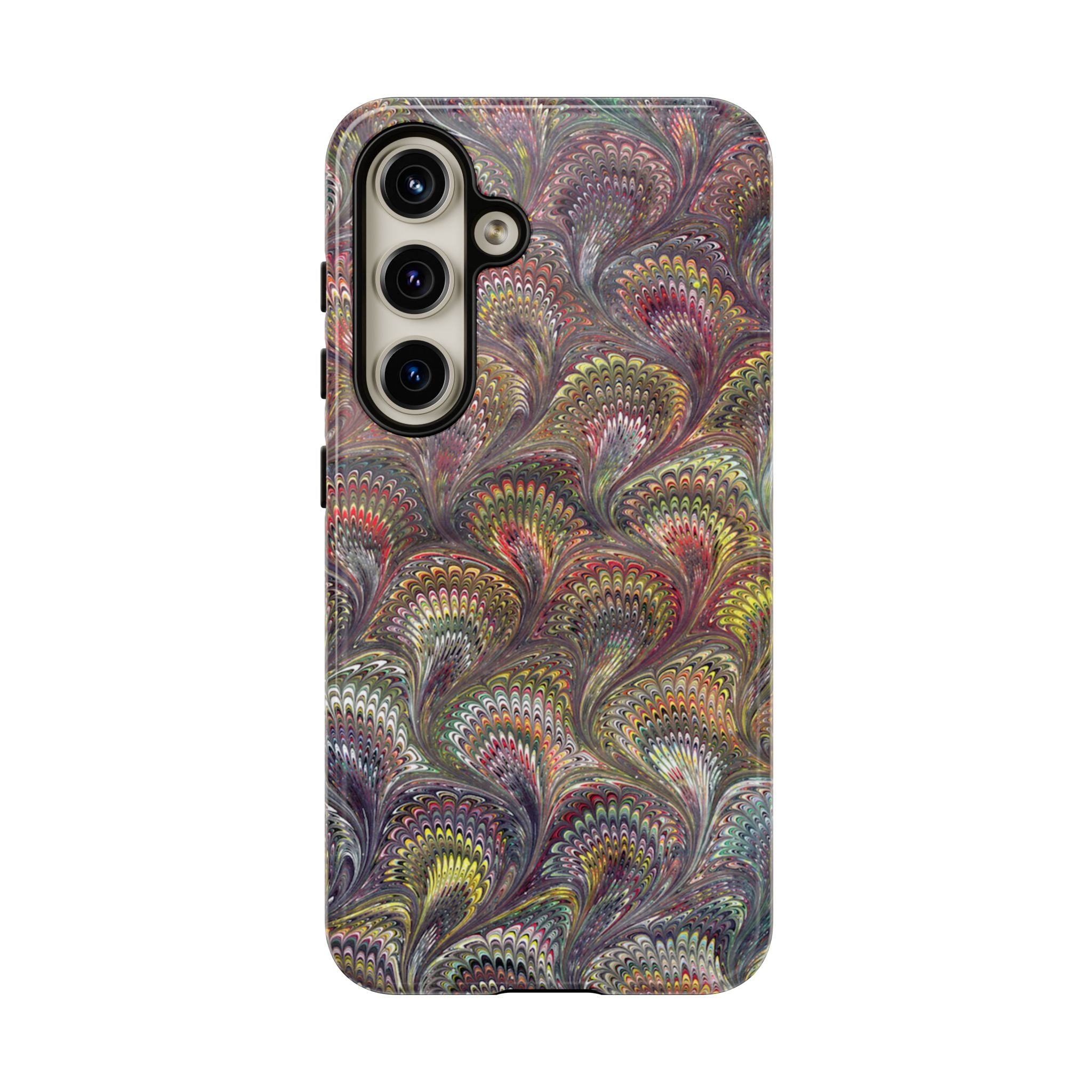 Vintage Marbled Tough Phone Case — Multi-Color iPhone & Android Protection