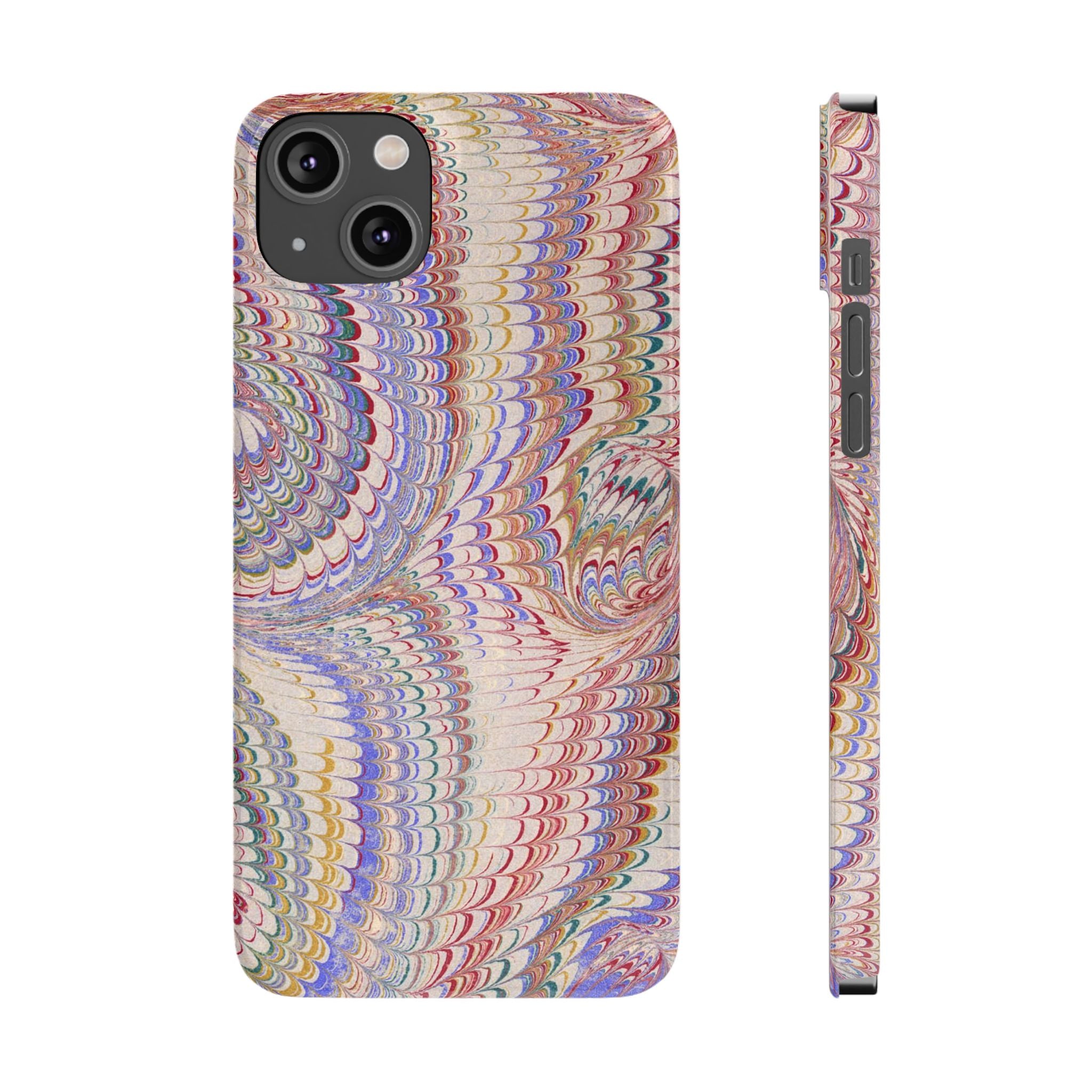 Pink Pastel Marbled Design, Italy Feather IPHONE17 + All Phone Cases