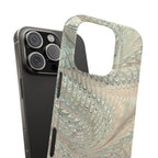 Mint + Green Italian Marbled Phone Case, Mag Safe