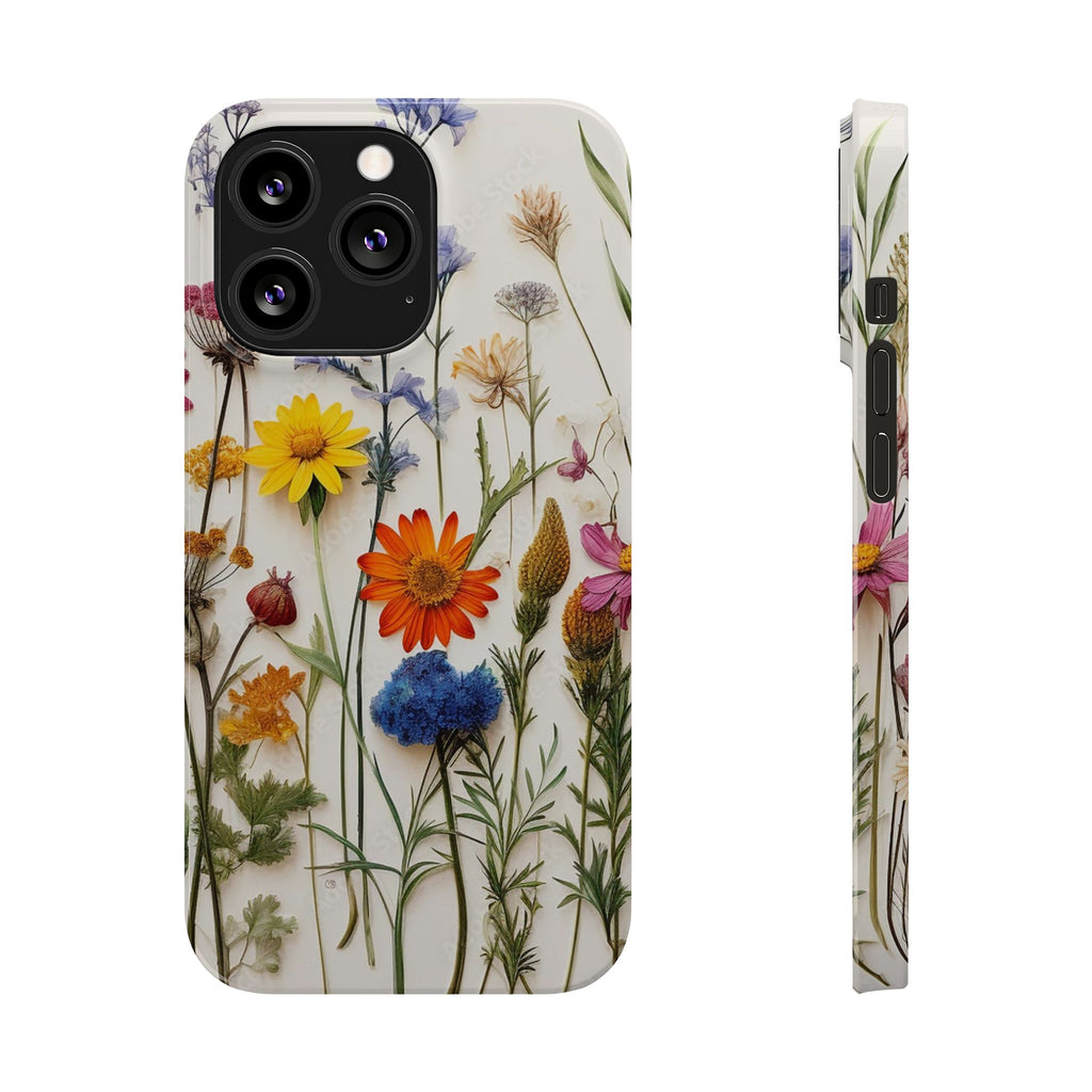 Floral Phone Cases, Pressed Flowers Design, iPhone 17 Case, Botanical Phone Accessories