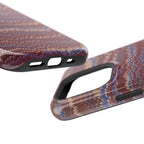 Burgundy and Blue Hues Italian Vintage Marble Design for Apple + Samsung
