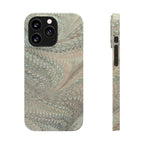 Mint + Green Italian Marbled Phone Case, Mag Safe