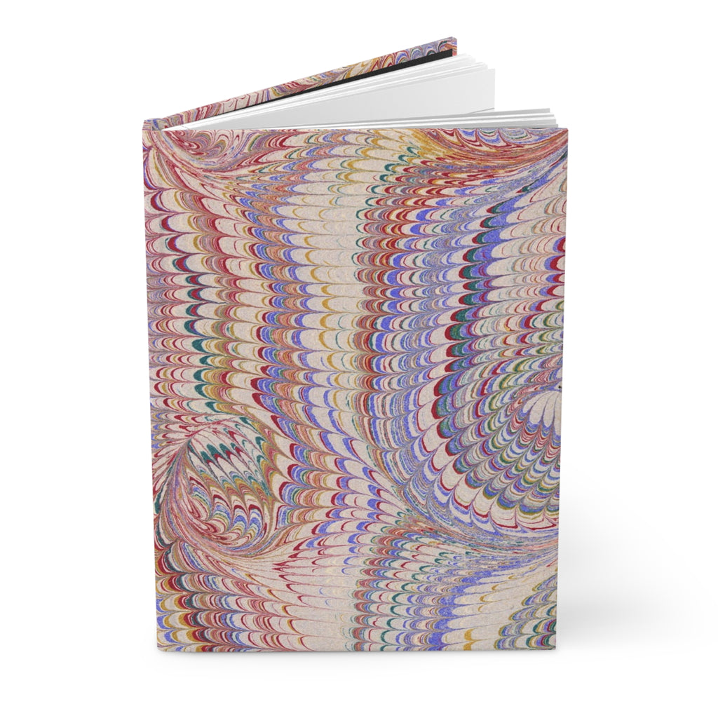 Pastel Pink Vintage Italian Marble Hardcover Journal Matte, Hand-Painted Design, Artistic Notebook, Writing Diary, Lined - Unique Gift