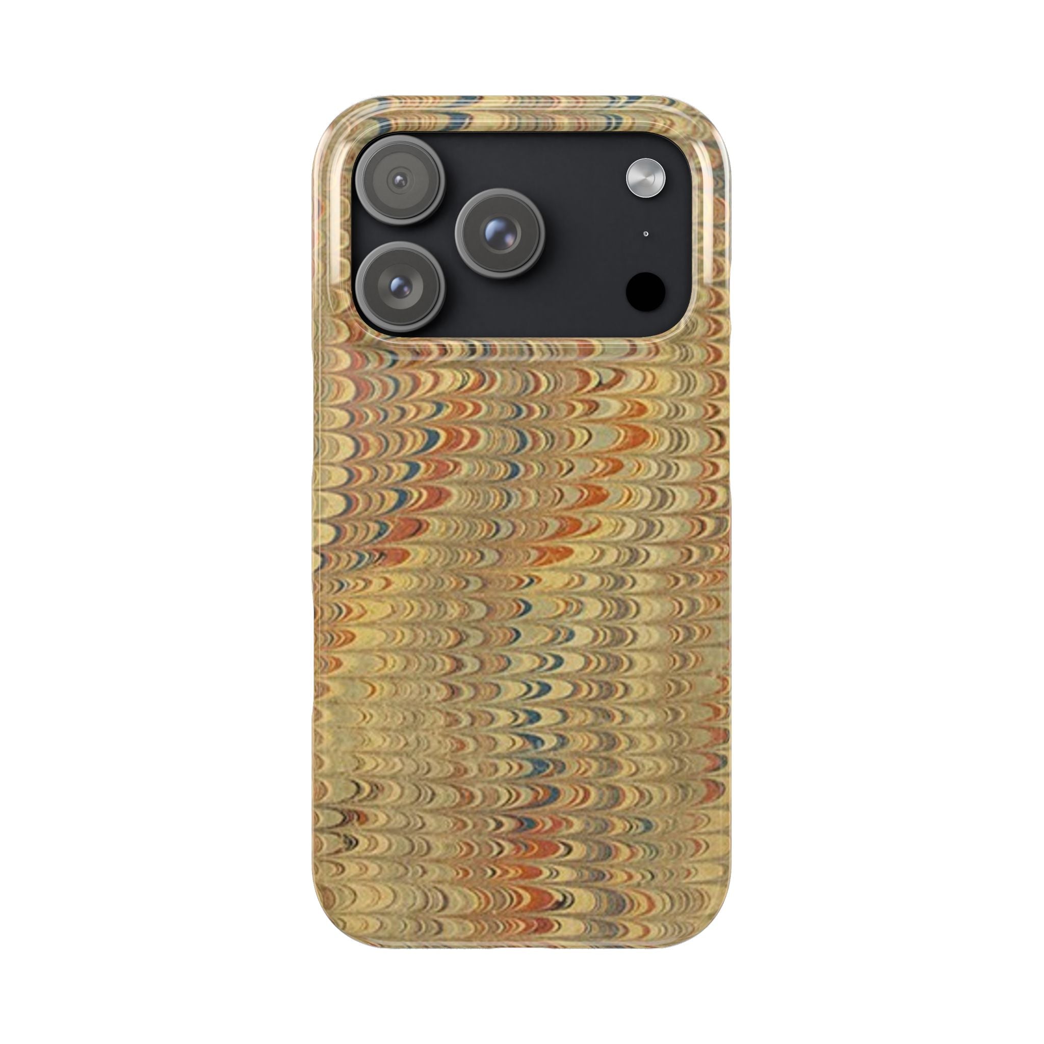 Phone Cases - Golden Fall Neutrals Italian Marbled Design, Gift for Art Lovers, Customizable and Stylish