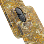 Golden Yellow Italian Marbled Designed, Slim Phone Cases, Case-Mate
