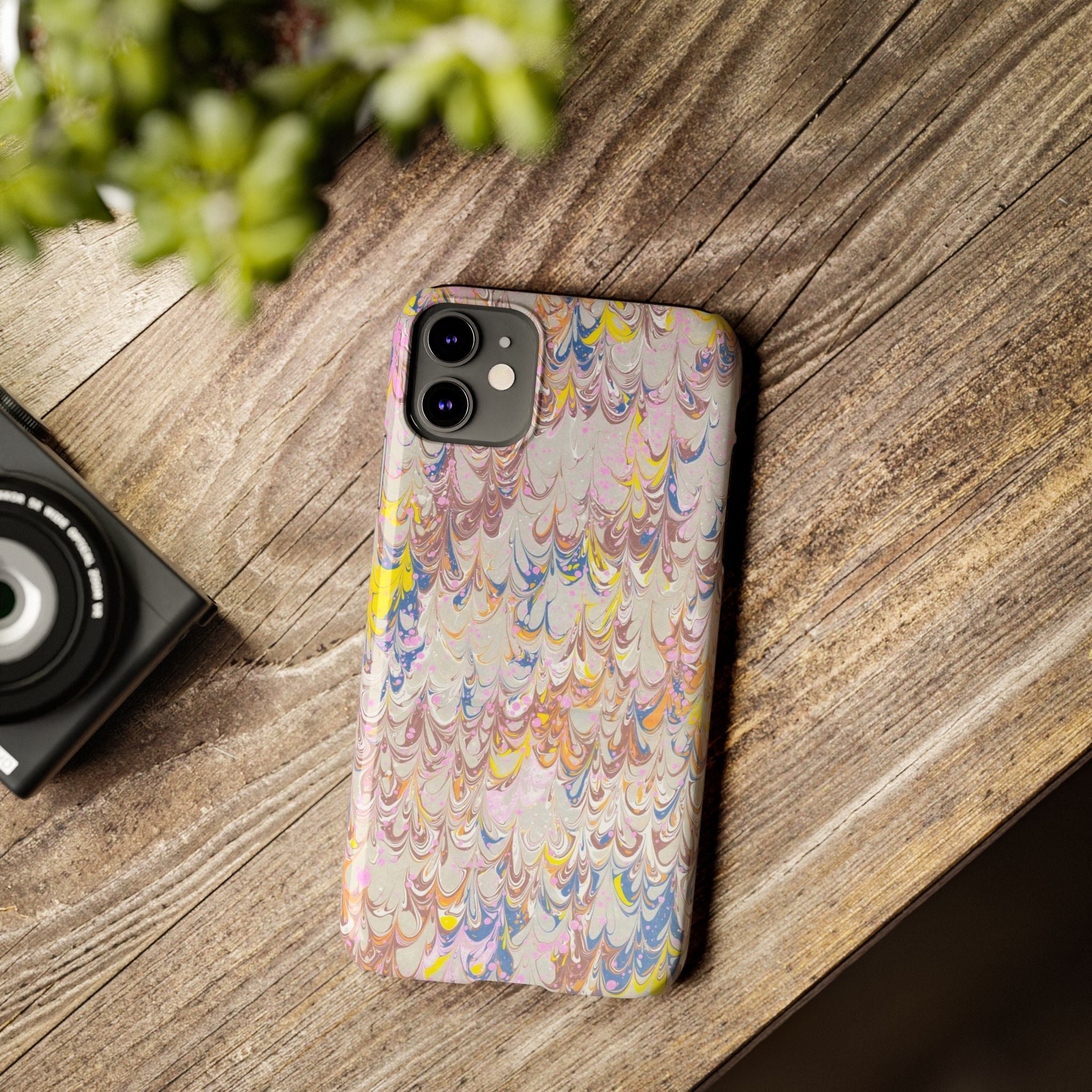 Multi-Color Italian Marbled Designed, Slim Phone Cases, Case-Mate