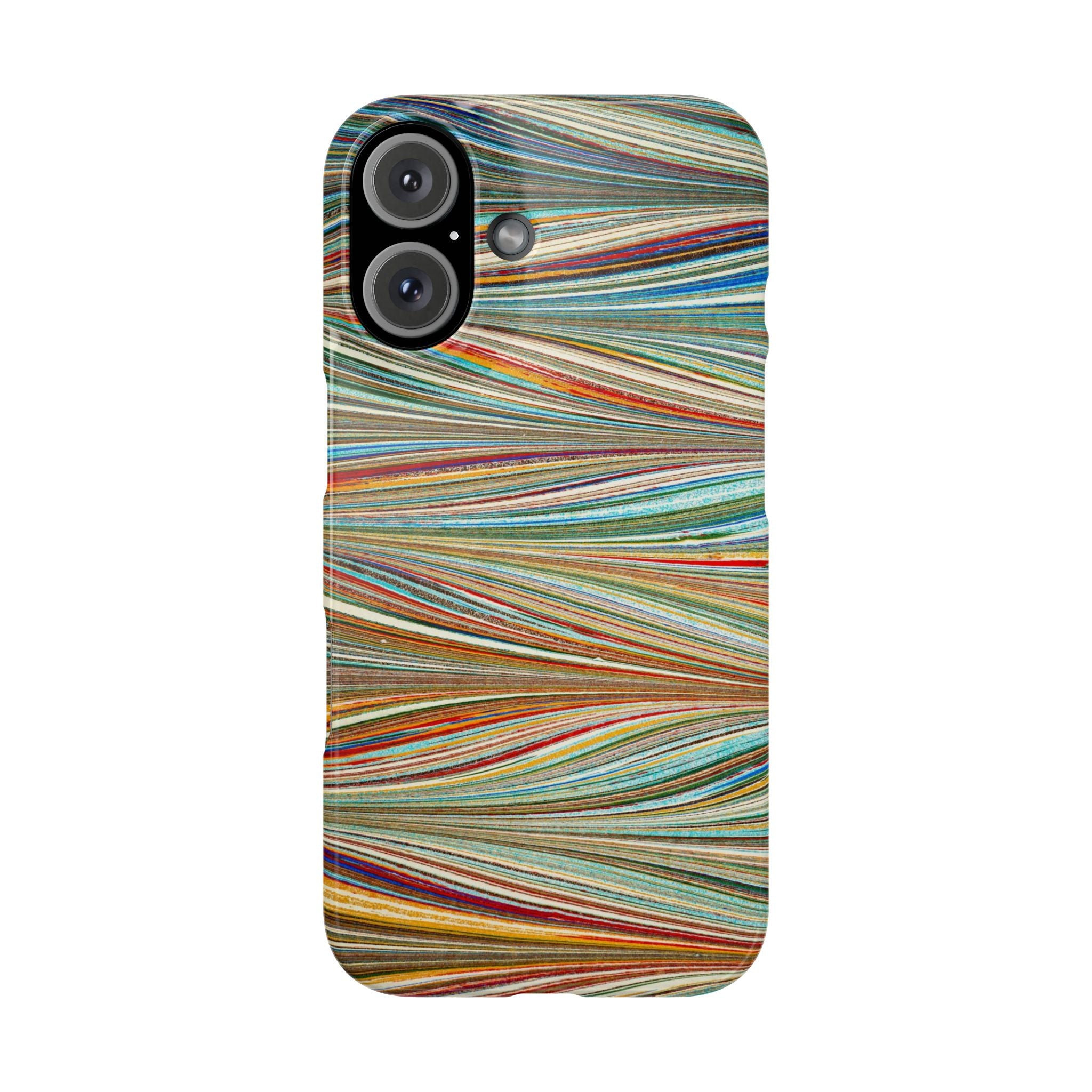 Traditional Hand-Marbled Florentine Multi-Colored Artwork for iPhone 17 and all sizes of iPhones