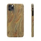 Phone Cases - Golden Fall Neutrals Italian Marbled Design, Gift for Art Lovers, Customizable and Stylish