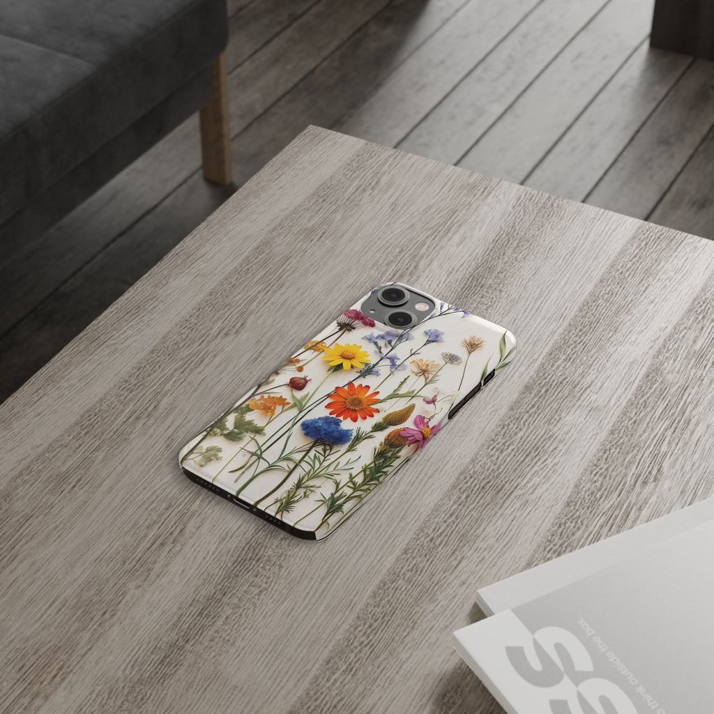Floral Phone Cases, Pressed Flowers Design, iPhone 17 Case, Botanical Phone Accessories