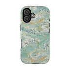 Mint Green Marbled Swirl Phone Case - Dual Layer