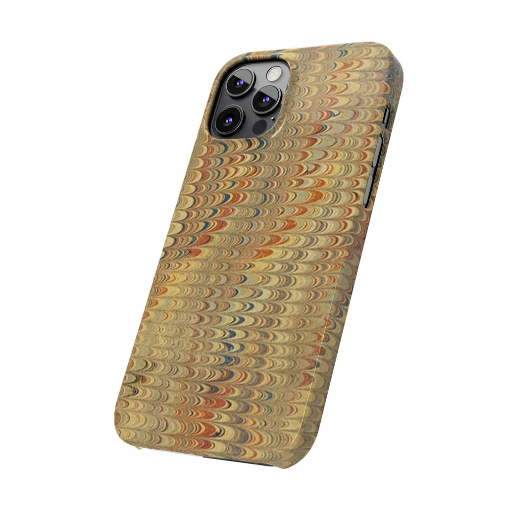 Phone Cases - Golden Fall Neutrals Italian Marbled Design, Gift for Art Lovers, Customizable and Stylish