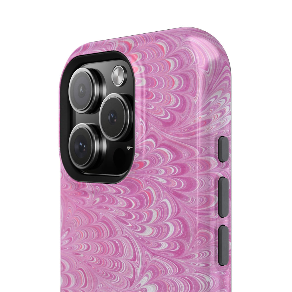 Pink + White Marble Phone Case - Dual Phone Case Design
