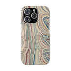 Beige Marbled Swirl Phone Case - Single Layer Slim Case