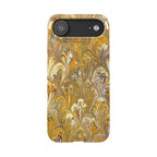 Golden Yellow Italian Marbled Designed Phone Cases