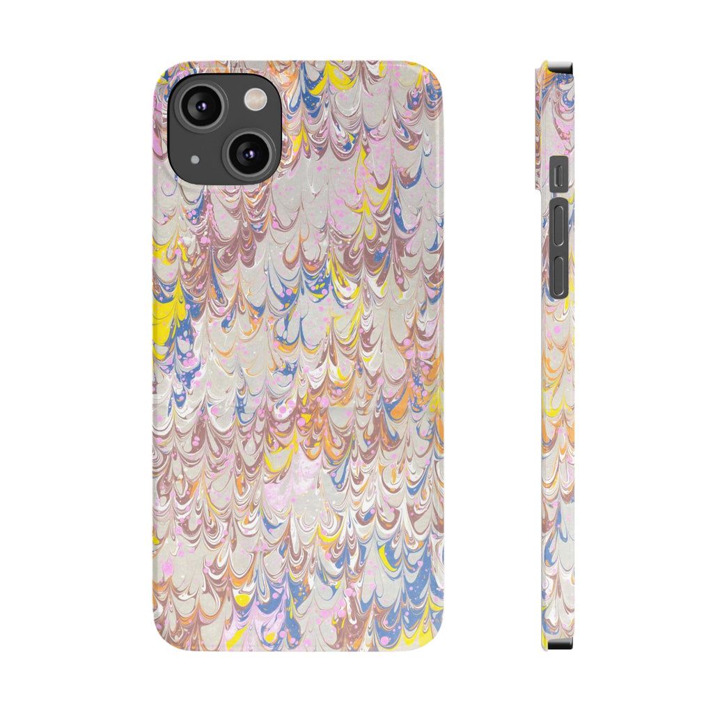 Multi-Color Italian Marbled Designed, Slim Phone Cases, Case-Mate