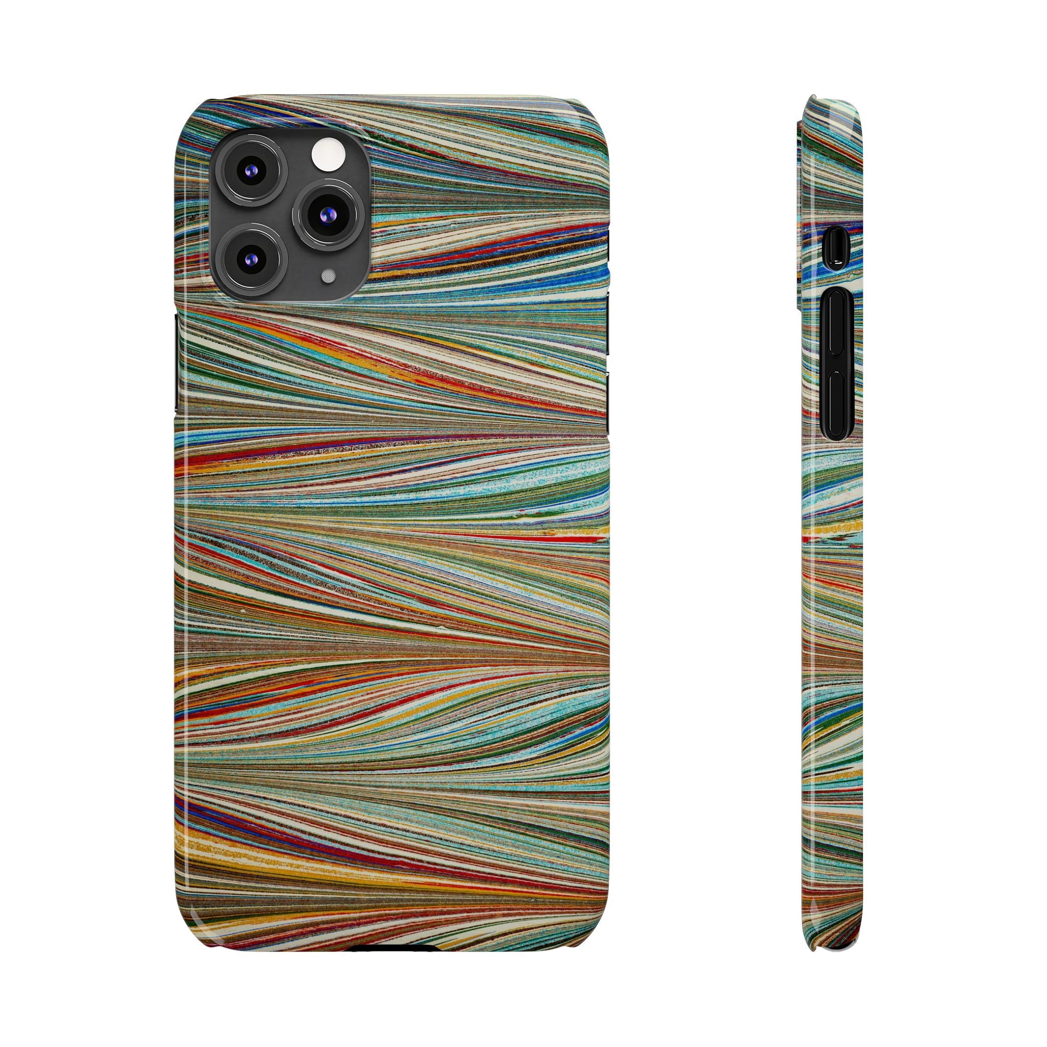 Traditional Hand-Marbled Florentine Multi-Colored Artwork for iPhone 17 and all sizes of iPhones