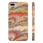 Marbled Design, Italy Feather Phone Case, Multi-Color, iPHONE16 Phone Cases and all sizes