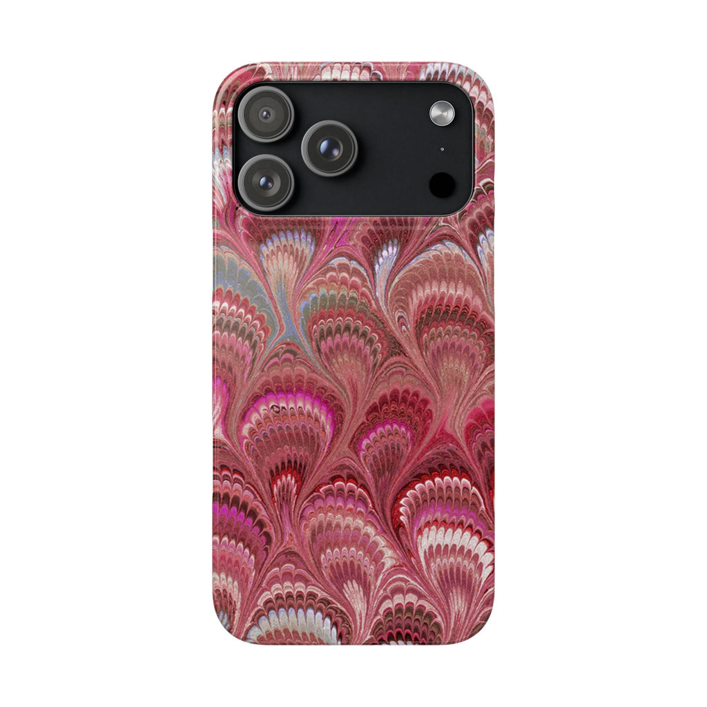 Pretty In Pink, Blush, Rose - Italian Feather Marble Design Phone Case