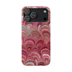 Pretty In Pink, Blush, Rose - Italian Feather Marble Design Phone Case