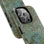 Green Pallet Marbled Peacock - Dual Layer Phone Case