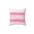 Pink Water Colors Square Pillow includes Pillow, Hidden Zipper