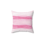 Pink Water Colors Square Pillow includes Pillow, Hidden Zipper