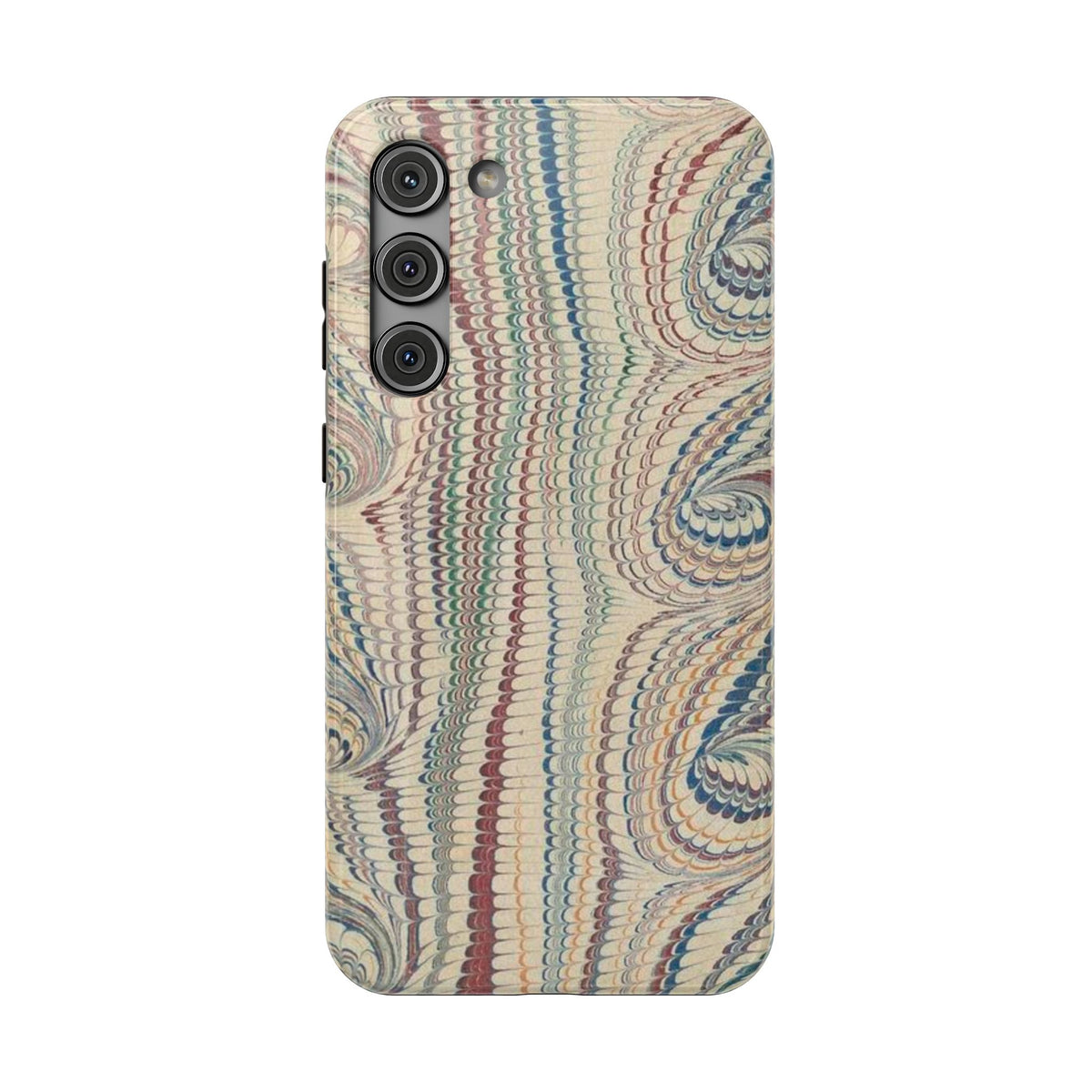 Italian Beige & Blue Marble Phone Case - Dual Layer Case - Impact-Resistant Durable Case for Apple & Samsung