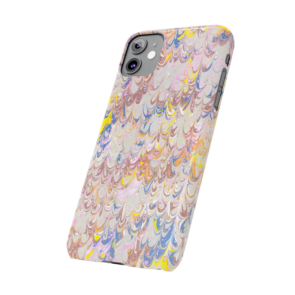 Multi-Color Italian Marbled Designed, Slim Phone Cases, Case-Mate