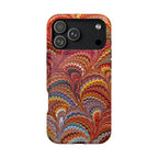 Red, Blue, and Yellow Marbled Phone Dual Layer Phone Case