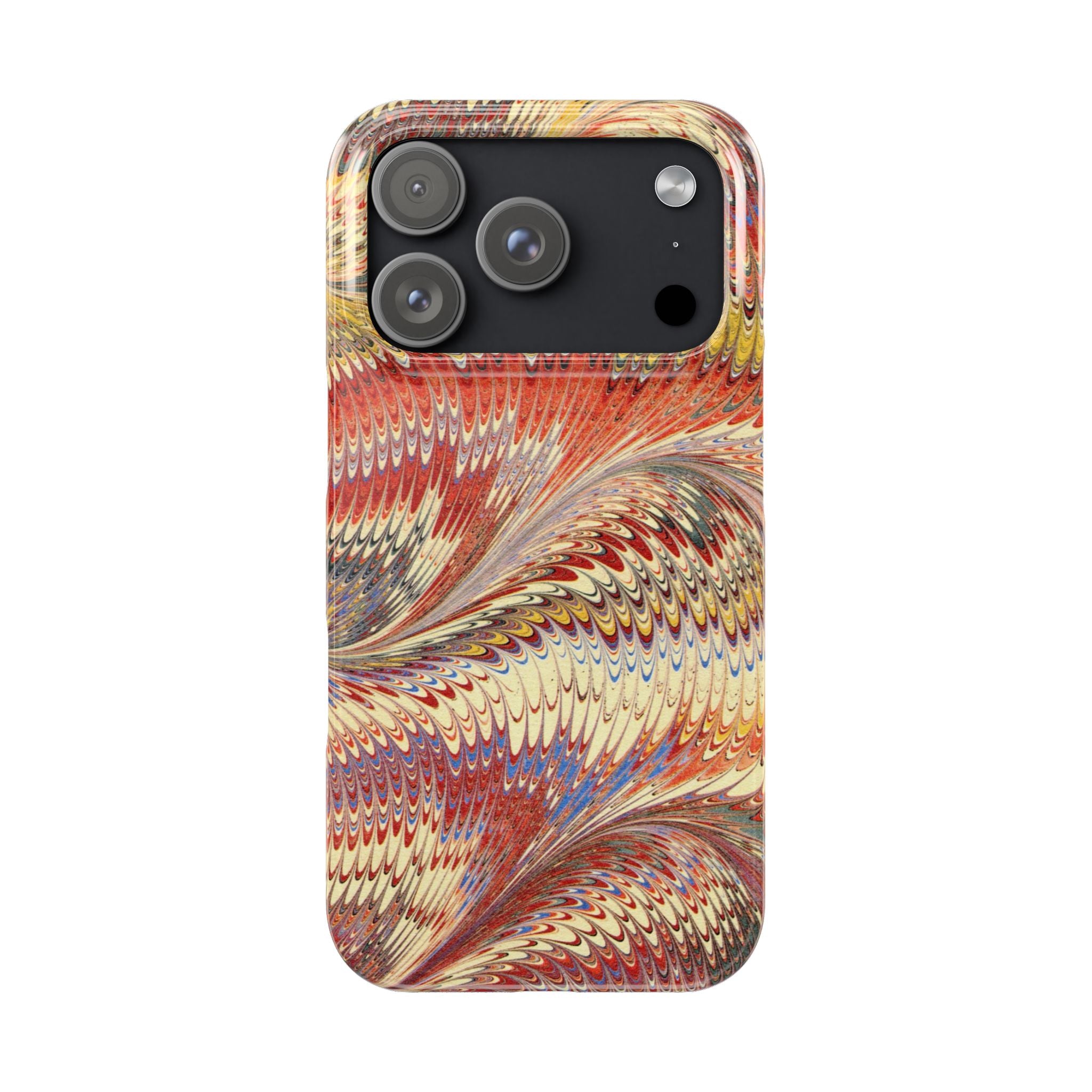 Marbled Autumn Wave Slim Single Layer Phone Case