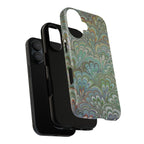 Green Peacock Marbled Phone Case — "Tough Cases" Ultra-Tough Protective Cover